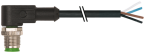 M12 male 90° A-cod. with cable 