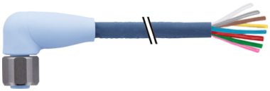 M12 female 90° A-cod. with cable F&amp;B Pro  7024-17061-3120150