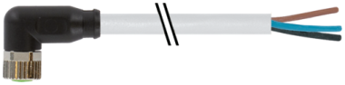 M8 female 90° A-cod. with cable  7000-08081-2500150