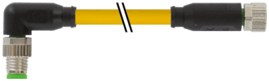 M8 male 90° / M8 female 0° A-cod.  7000-88071-0310030
